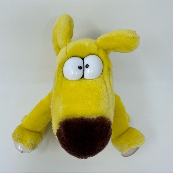 1987 Mother Goose Grimm Dog Plush Window Suction Cups Grimmy Spinning Head Clean - Picture 6 of 15